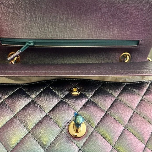 Chanel Iridescent Purple Caviar 2022 sold❤️ - Picture 7 of 8